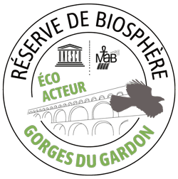 éco-acteur gorges du Gardon. Puravida est membre de la réserve de biosphère.